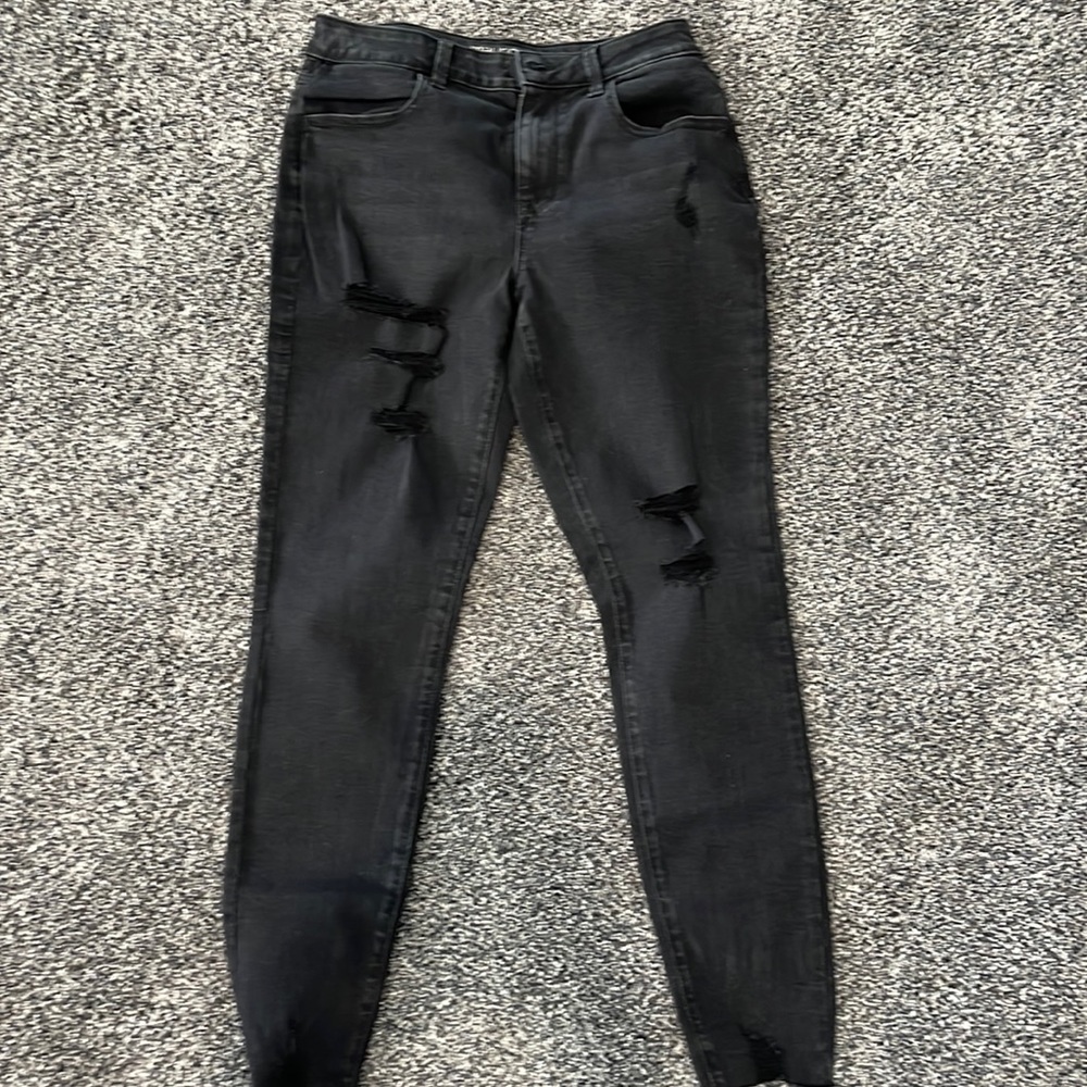 Maurice’s distressed black jeans